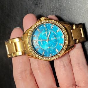 Fossil rose gold watch